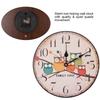 12 Zegar Dekoracyjny do Domu Kolorowy Styl Retro Cichy Kwarcowy Zegar Ścienny