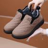 Winter Herren Stiefel Warme Schneestiefel Bequeme Slip-on Baumwollschuhe Rutschfest Plüsch Damen Schuhe Wasserdicht Weiche Sohle Knöchelhohe Stiefel