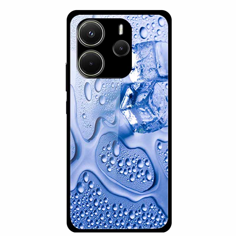 For Redmi Note 14 4G Phone Case Note14 Coque Hard Tempered Glass Back Cover For Xiaomi Redmi Note 14 5G Case Shell Soft Bumper