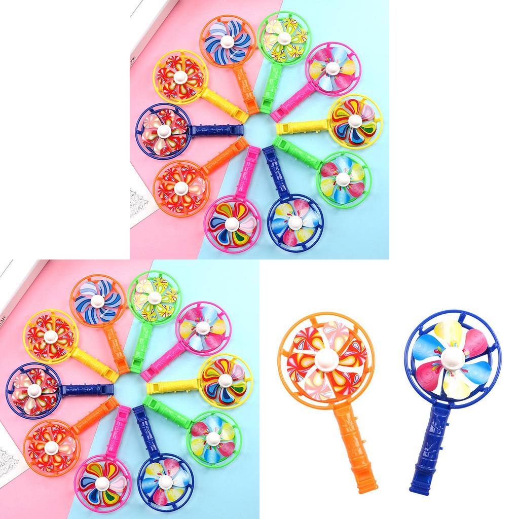 Classic Plastic Windmill Whistle Toy For Kids Outdoor Play And Gift Giving