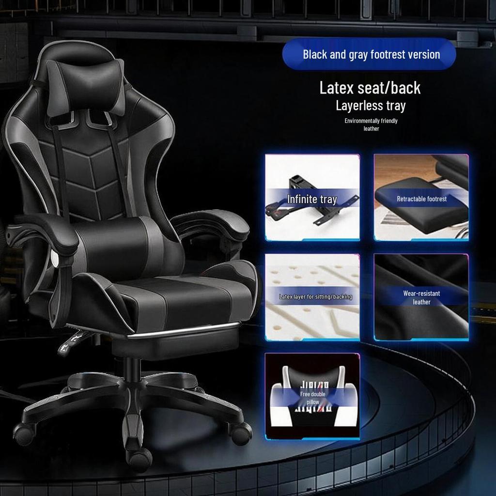 Ergonomic Racing Gaming Chair Recliner with Swivel and Lift Functions