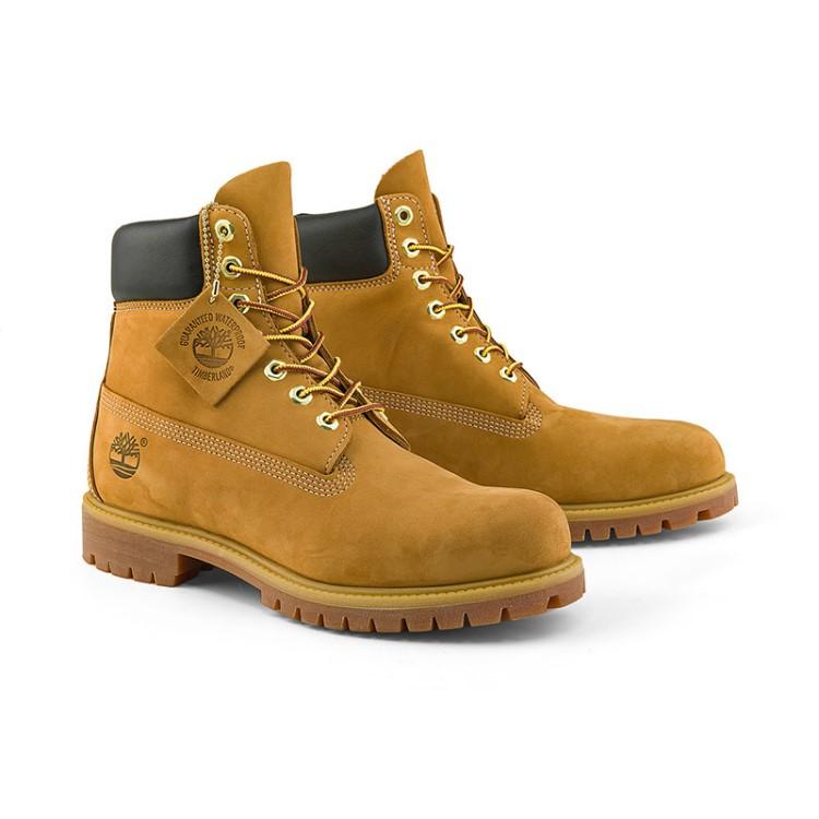 Timberland Premium Series Waterproof Classic Yellow Boots Short Outdoor Boots Unisex boots Wheat TB010061W