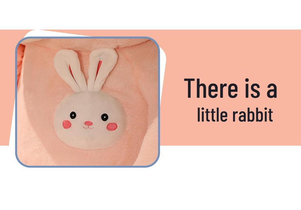 Large Bowknot Bunny Plush Toy - Valentine's Day Gift for Girls
