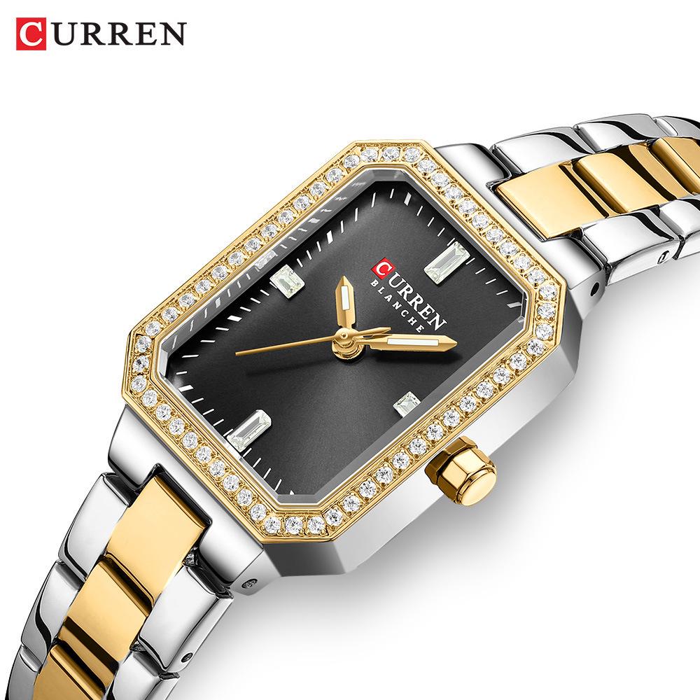 Orologio da Polso al Quarzo Curren 9102 da Donna con Cinturino in Acciaio