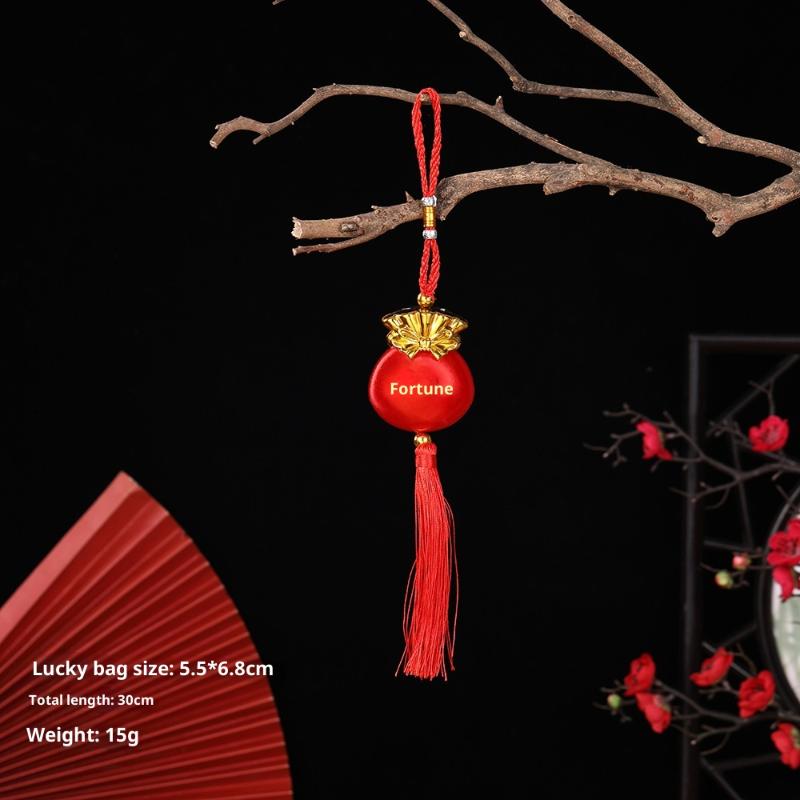 2026 Jahr des Pferdes Wandhänge-Laternen-Ornament Chinesisches Jahr Glücksdekoration Zubehör Einweihung Kleiner Anhänger Gi