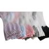 Summer Ladies Lace Embroidery Silk Transparent Glass Crystal Socks Breathable Stretch Women Socks 1 Pair Outdoor Casual Wear