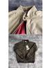 Herren Retro Japanischer Stil Khaki Windbreaker - Vintage Freizeit-Arbeitskleidung, Stehkragen, Winddichte Motorradjacke für Frühling/Herbst