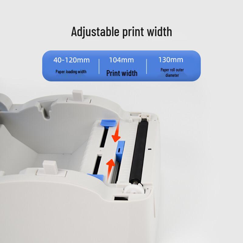 Gprinter Thermodrucker für Etiketten & Lieferscheine CN-Stecker (Adapter enthalten)