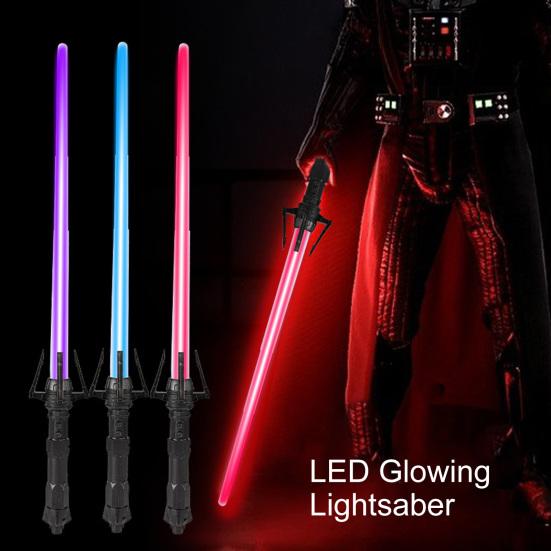 1/2Pcs Flash Stick Cool Lights Sound Effect Detachable Join-together Kids Adults Luminous Lightsaber Toy with Battle Sounds Daily Play