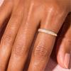 Light Shiny Ring For Women Iced Out Crystal Zircon Gold Plated Accessories Vintage Finger Jewelry Gift R731