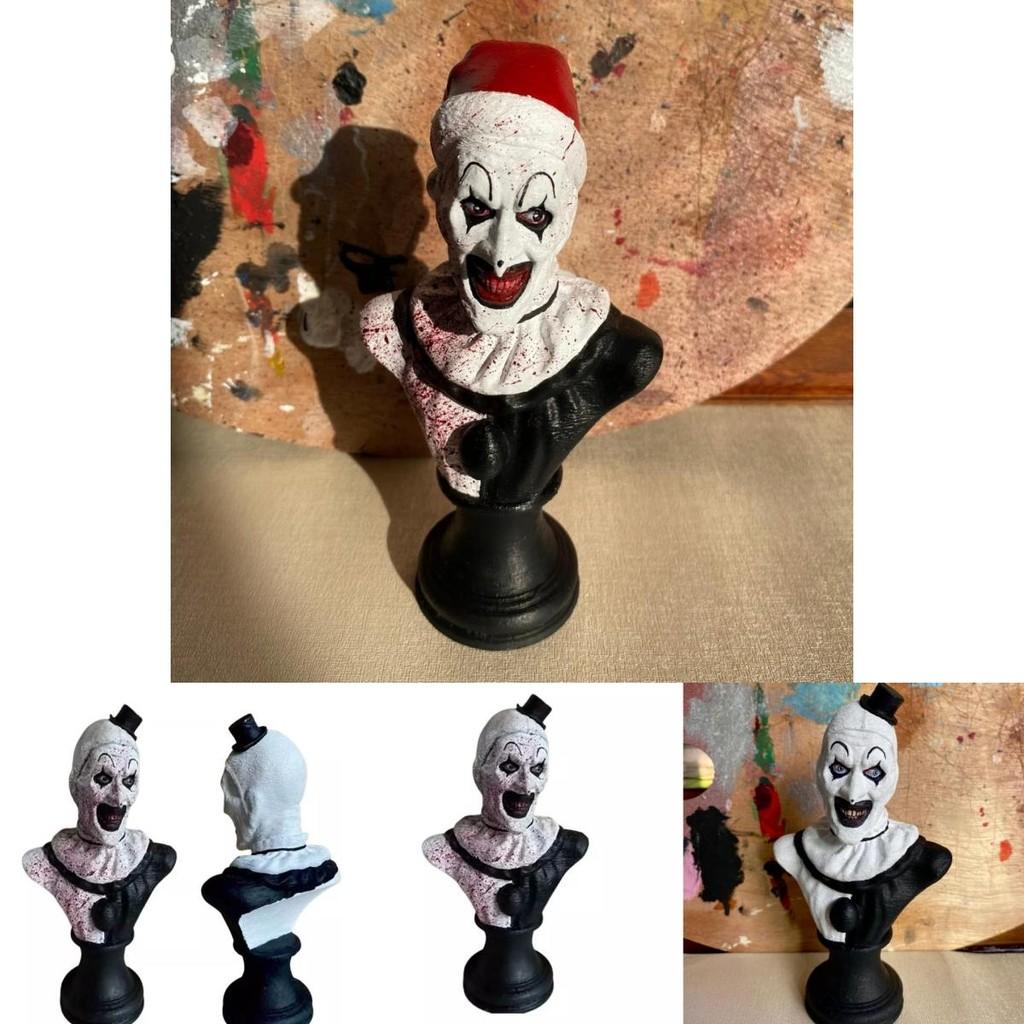 Art Il Clown Statuetta Decorazione Unica in Resina per Halloween e Feste Festive