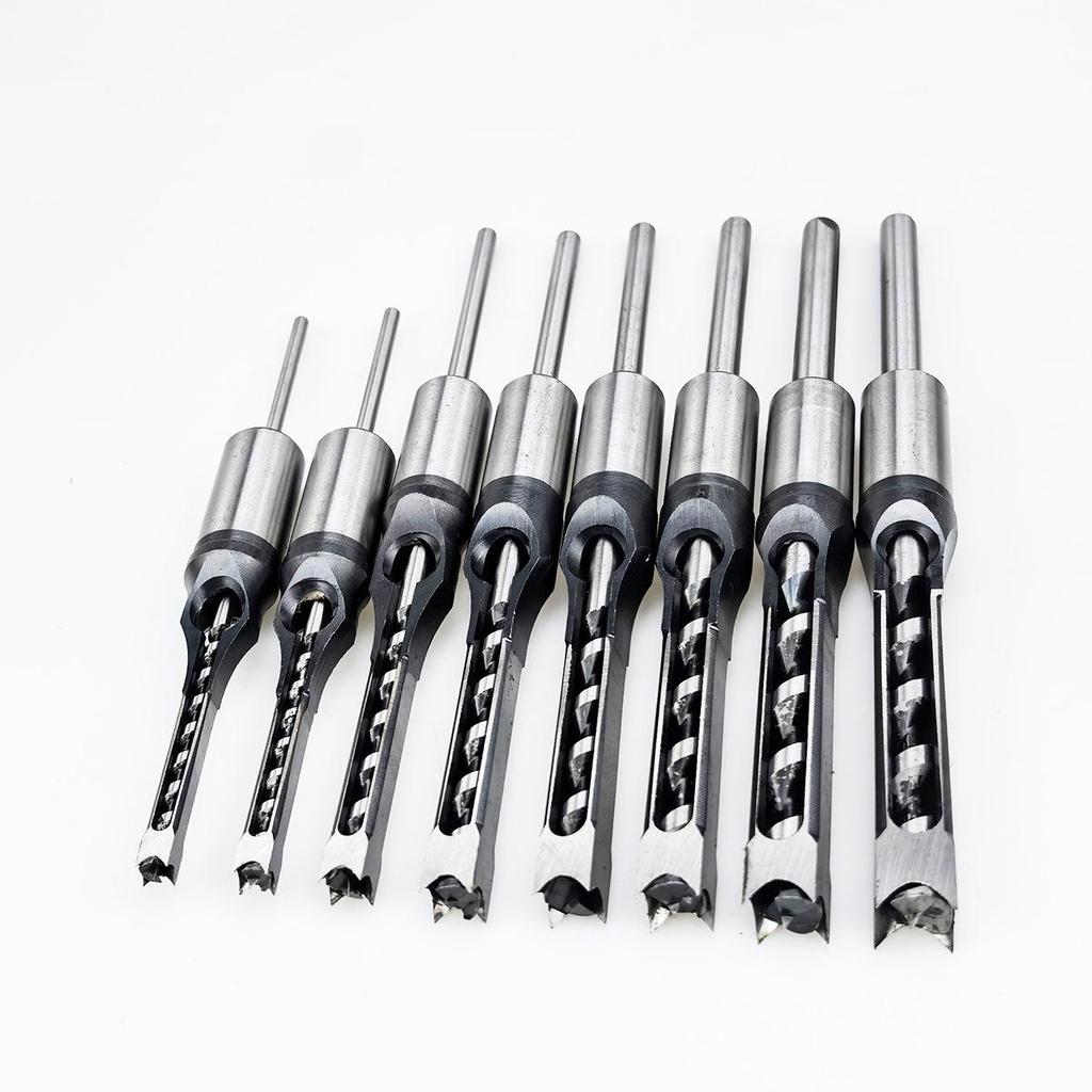 Woodworking Square Hole Mortise Drill Bit and Chisel Tool