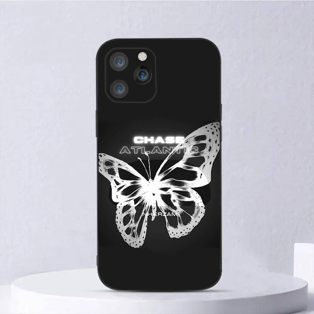 

Chase Atlantic Music Group Phone Case For iPhone 16,15,14,13,12,11,Plus,Pro Max,XS,X,E,SE,Mini Soft Silicone Black Cover iPhone13mini