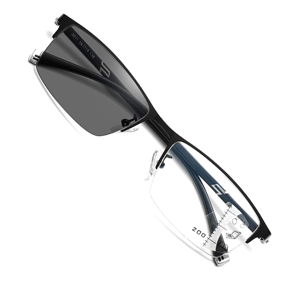 

чтение устойчивый к вредному для под светом и в помещении [PLOPLO] Диммируемый, обесцвечивающийся, бифокальный, прогрессивный, мультифокальный, очки, лучи, рыбалка, чёрный