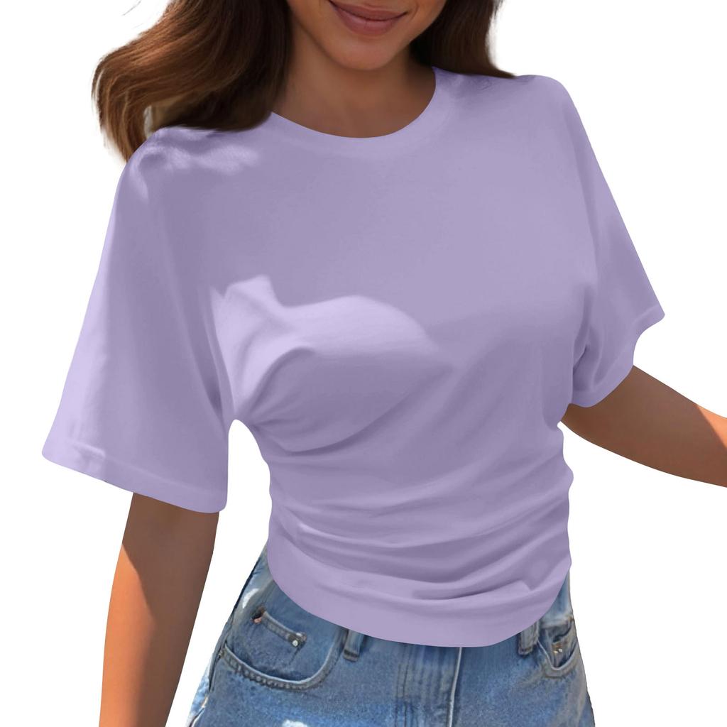 Women's Round Neck  Loose Lightweight Spring/Summer Top