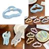 Stylish Candy Colored Medium Cloud Hair Clip In Trendy Geometric Design For Women