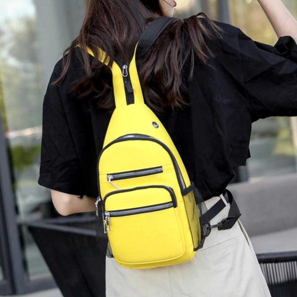 Multipurpose Small Size Sling Backpack Multiple Pockets Waterproof Messenger Bag Lightweight Crossbody Bag Unisex