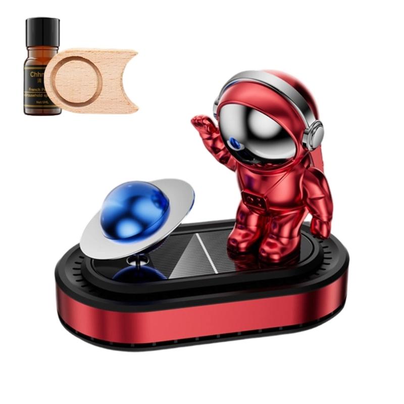 Solar Powered Astronaut Air Freshener Decoration Essential Oil Diffuser Car Ornament Fragrances Dispenser