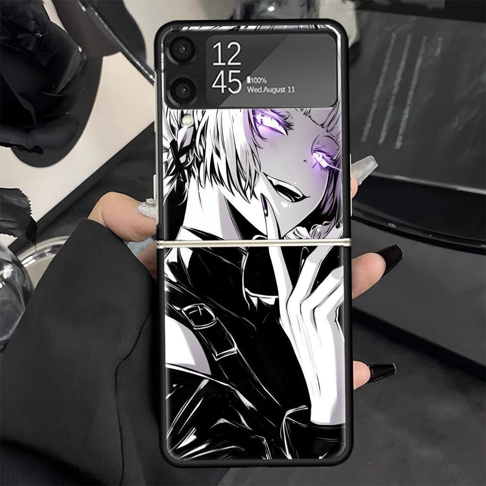 Nazuna Nanakusa Anime Phone Case for Samsung Galaxy Z Flip 7 6 5 4 3 5G Black Cover ZFlip7 ZFlip6 ZFlip5 ZFlip4 ZFlip3 Fundas Ga