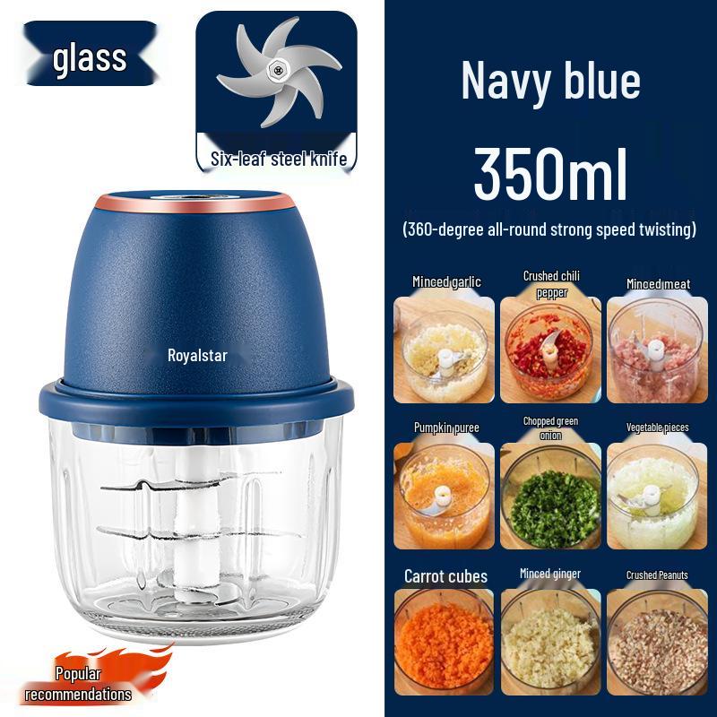 Triturador e Picador de Alho Elétrico de Uma Peça RSD