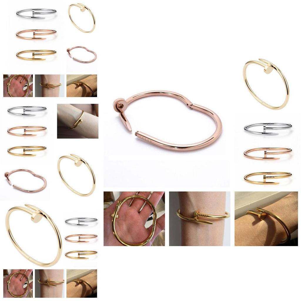 Stylish European And American Nail Bracelet With Sophisticated Design