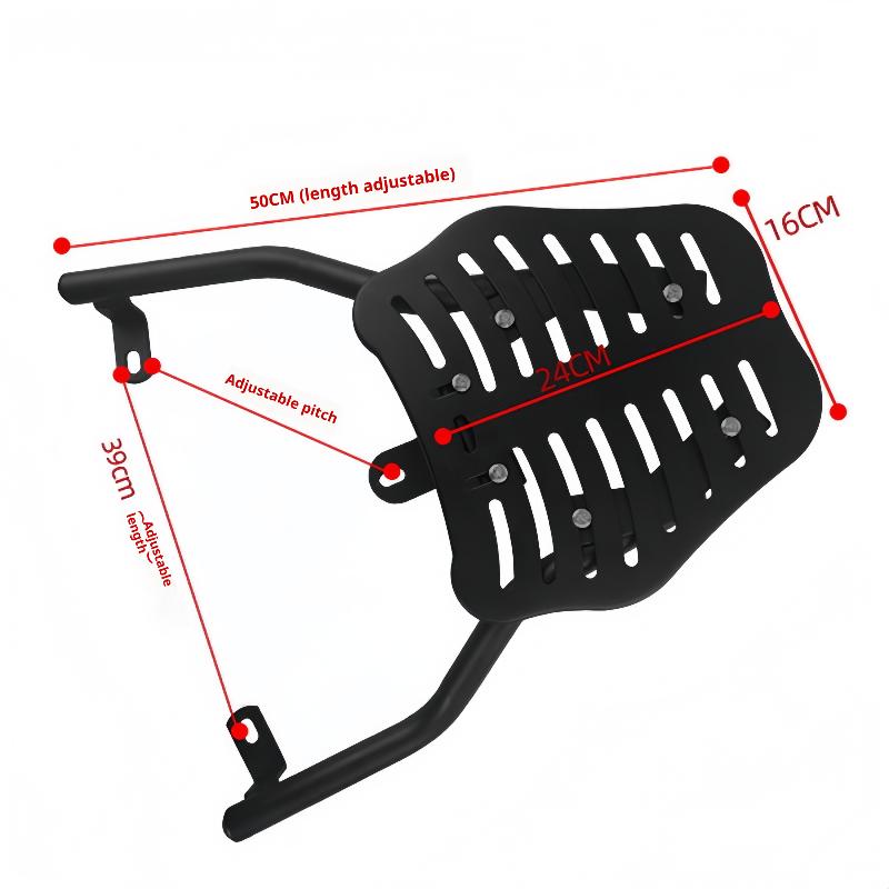 1 Set Multifunction Motorbike Tail Case Bracket Easy Installation Motorcycle Rear Luggage Rack Replacement Part Motorcycle Shelf