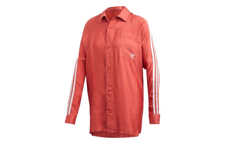 Adidas Originals Shirts Women s Light Scarlet Pointed Collar Moderate Shirt FM2634 30