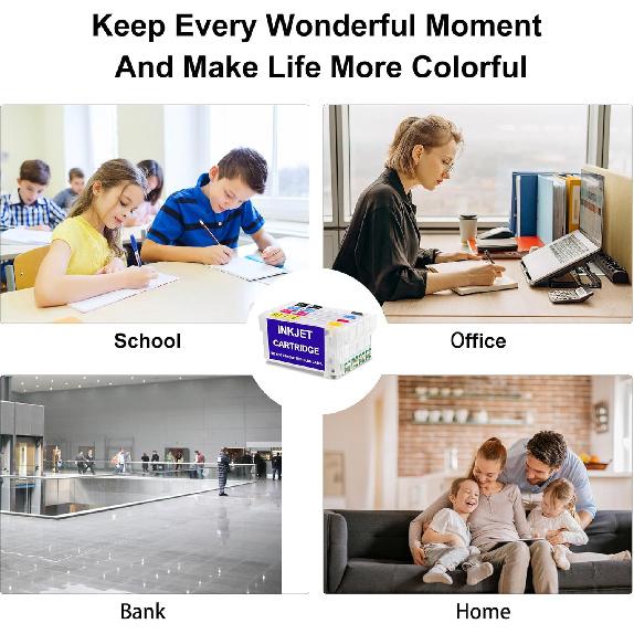 KHY 812XL Empty Refillable Ink Cartridges With Chip Suitable 812XL Workforce Pro WF-7840 WF-7820 WF-7310 EC-C7000 Empty Refill Ink Cartridges