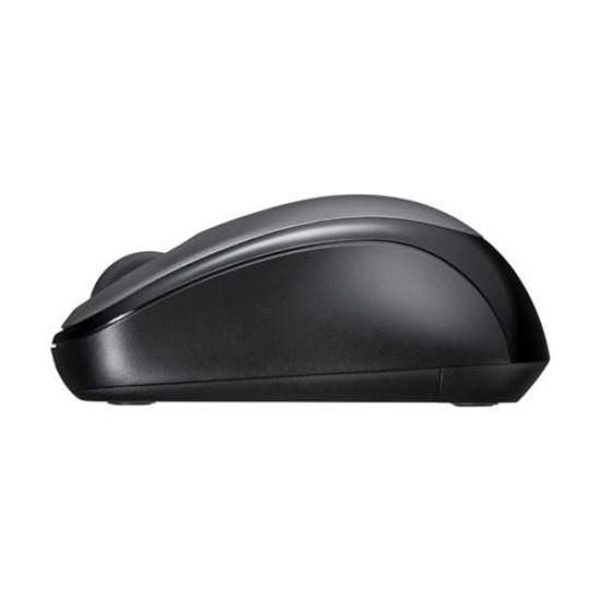 Sanwa Supply Silent Wireless Mouse, Blue LED, Ultra-Compact, Ultra-Lightweight, 2.4G Wireless, 3-Button, Ambidextrous, Dark Silver MA-WBS311DS