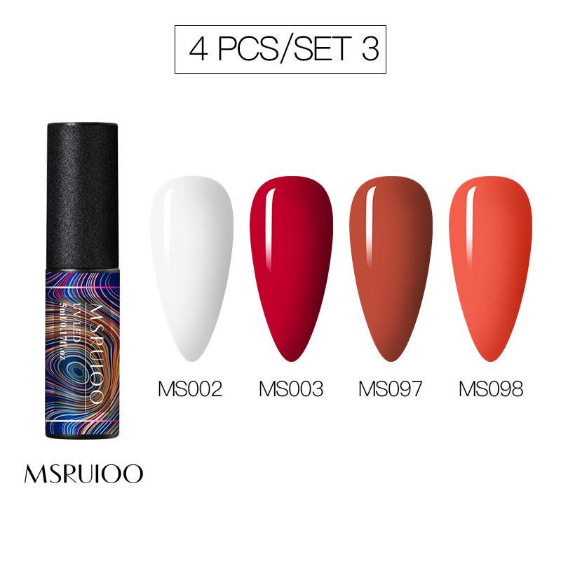 5ml DIY Pure Color Glitter UV Led Gel Polish Long Lasting Soak Off Lacquer Nail Decorations