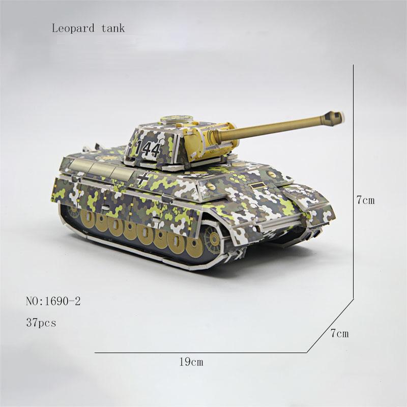 Copii DIY Avioane Militare Tanc Hartie Puzzle 3D Jigsaw Asamblate Jucării Educaționale Handmade