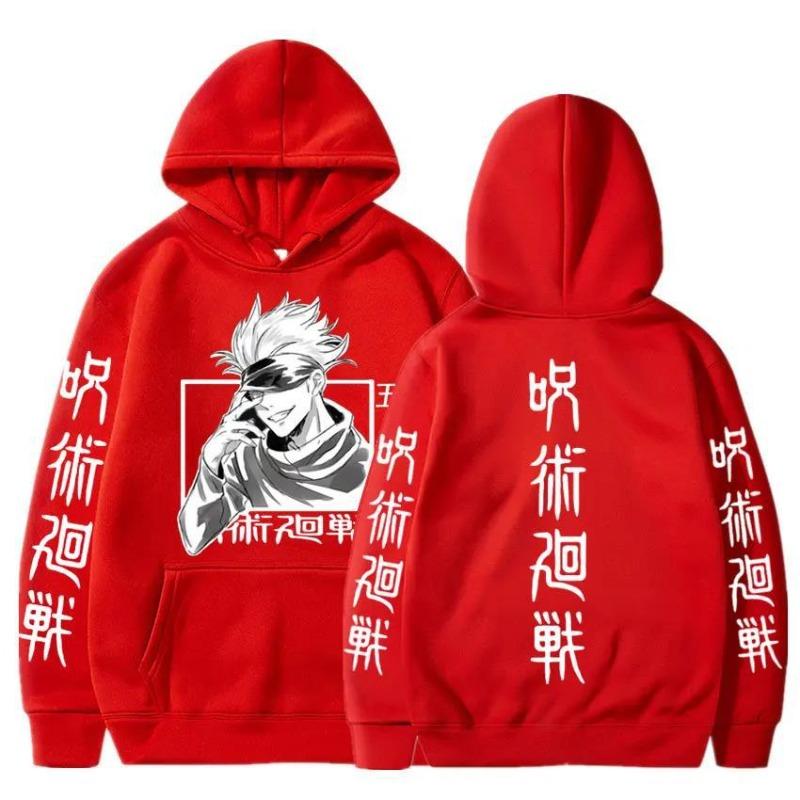 Japan Anime Jujutsu Kaisen Gojo Satoru Printed Men's Hoodie Brand Hoody Y2K Clothes Vintage Casual Unisex Long Sleeve
