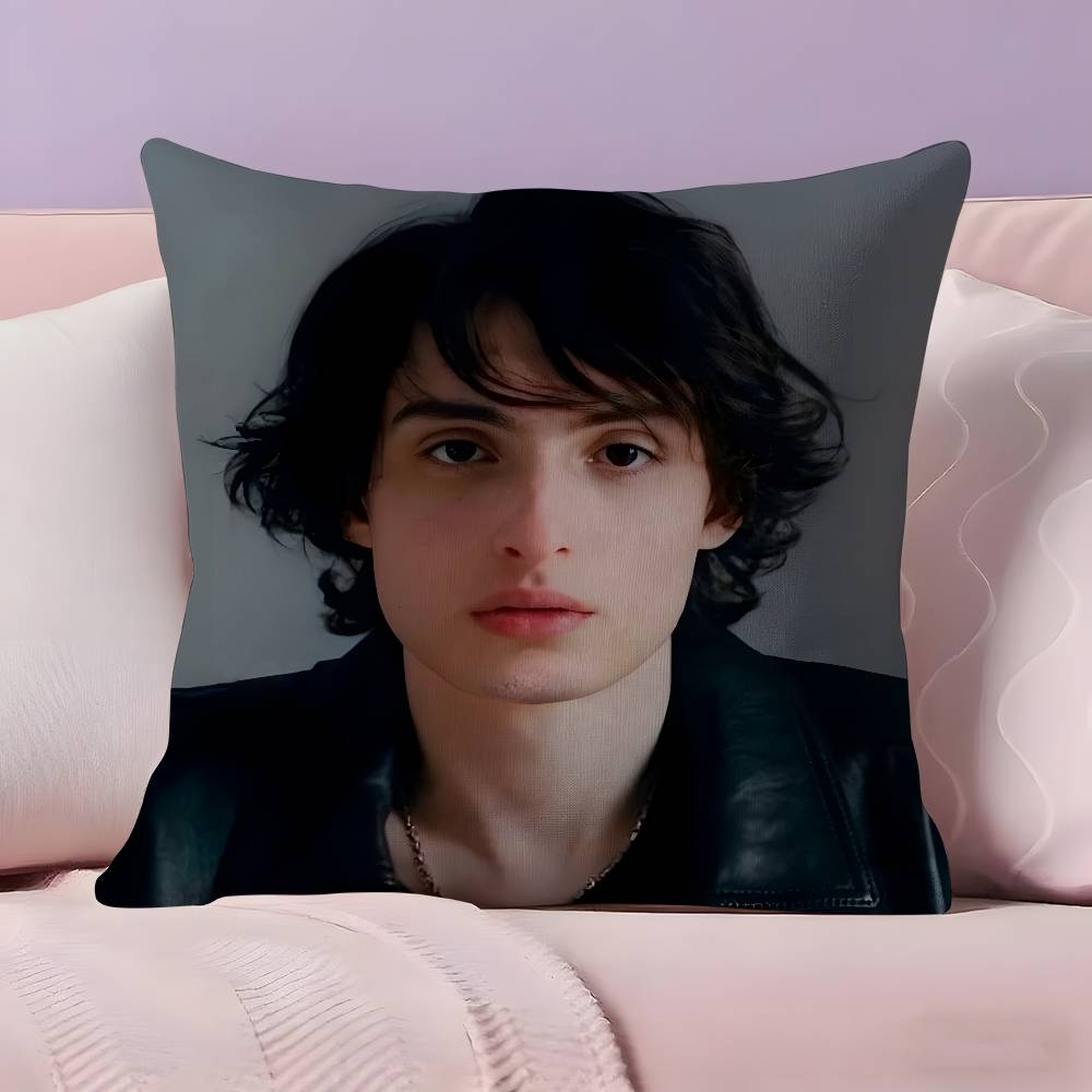 Famous Actor F-Finn W-Wolfhards Pillow Case Ultra Soft Skin Friendly Fabric Cloud Like Comfort & Concealed Zipper