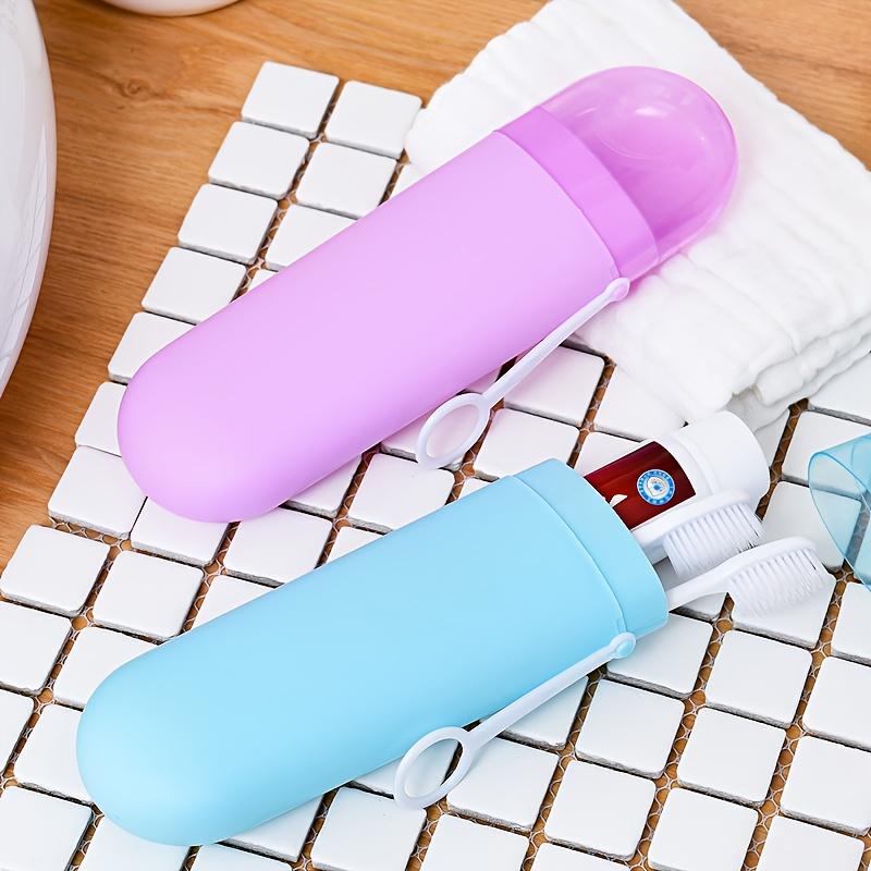 Porte-brosse à dents de voyage portable, gobelet suspendu pour le rangement de salle de bain, design moderne, trousse de toilette compacte