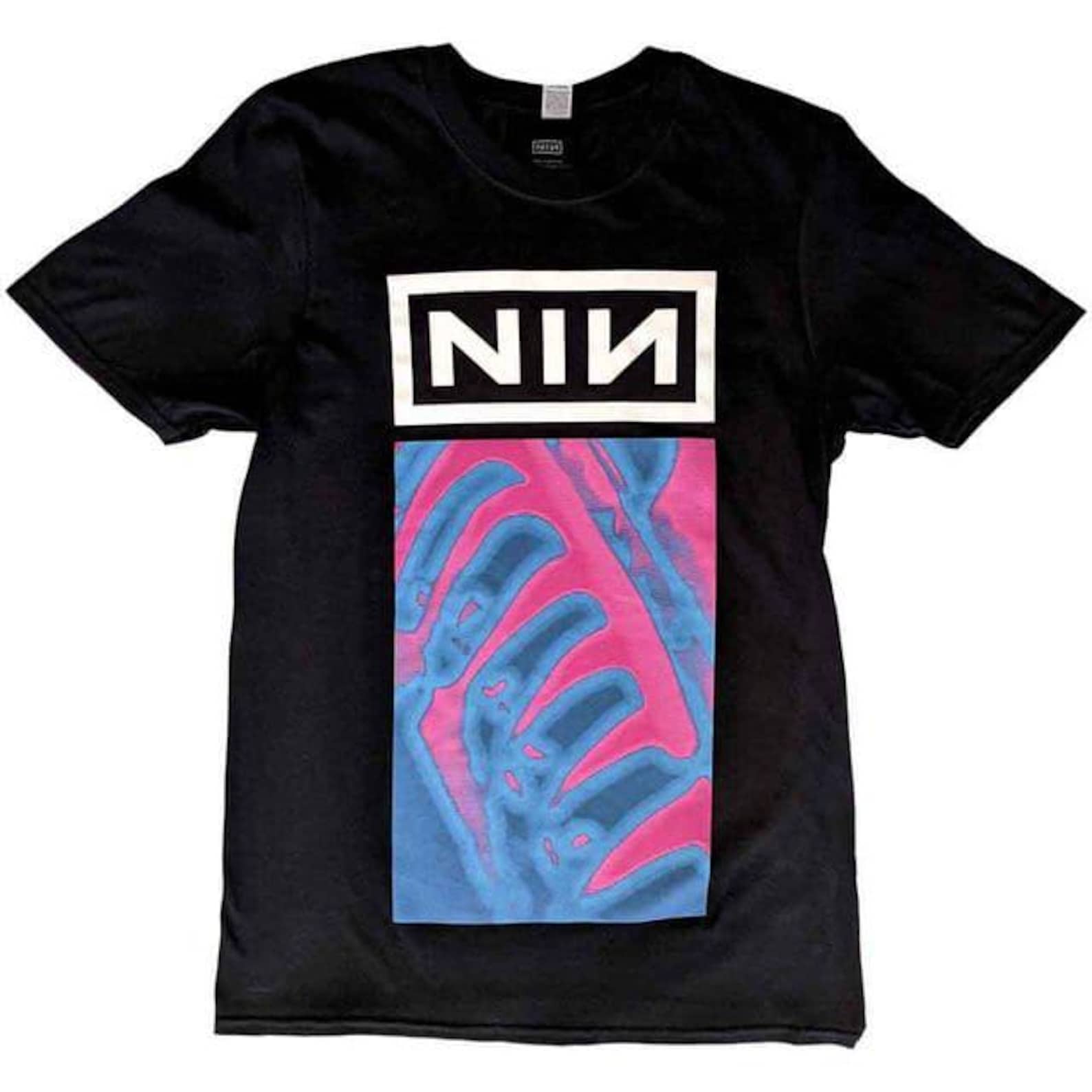NINE INCH NAILS Pretty Hate Machine Neon Band T-Shirt XL
