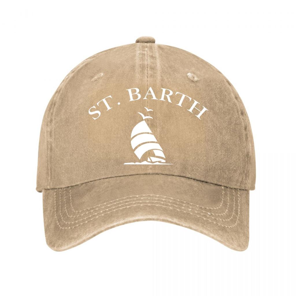 St Barth Segelboot Baseballkappe Gewaschene Baseballkappe