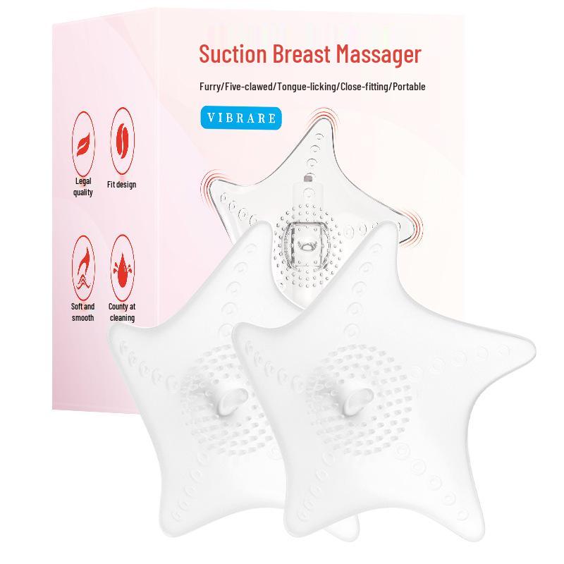 Vibrating Remote-Controlled Nipple Massager with Multi-Frequency and Rotating Features