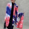 Simple Gradient Colour Oil Painting Ladies Air-conditioning Room Shawl Liqin Satin Silk Scarf