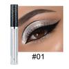 12 Farben Single Diamond Liquid Eye Shadow Psychedelic Pearl Shiny Eye Shadow Liegendes Seidenraupentränen-Make-up