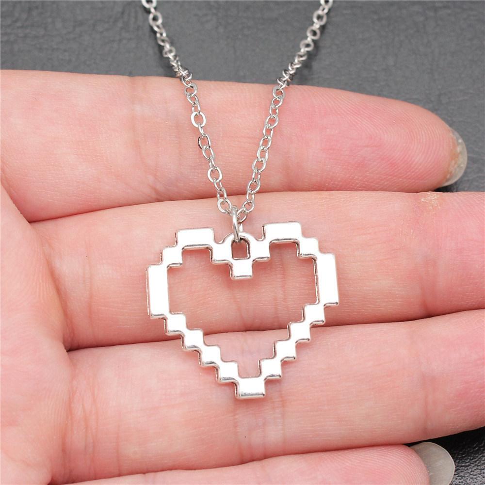 Necklace On The Neck 43cm Chain Peach Heart Nameplate Wedding Jewelry Findings QN057