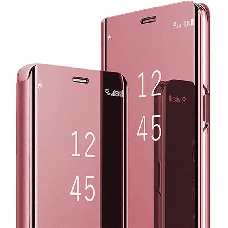 Fashion Mirror Screen Wallet Flip Smart Phone Case Cover for iPhone 16 15 14 13 12 11 Samsung A73 A13 A23 A24 A25 Huawei Honor Xiaomi Redmi Note 13 12