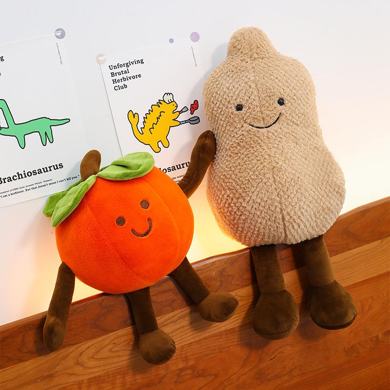 Cartoon Persimmon Peanut Plush Toy Creative Ornament Pillow Gift Persimmon Persimmon Ruyi Doll Doll