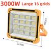 Solar Powered Led Streetlight Outdoor Portable Waterproof Flashlight Reflector Spotlight Projector Floodlight Construction Light