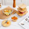 WJ Bamboo Lid Glass Food Container
