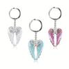 Angel Wings Pendant Keychain - Stylish Imitation Diamond Party Accessory