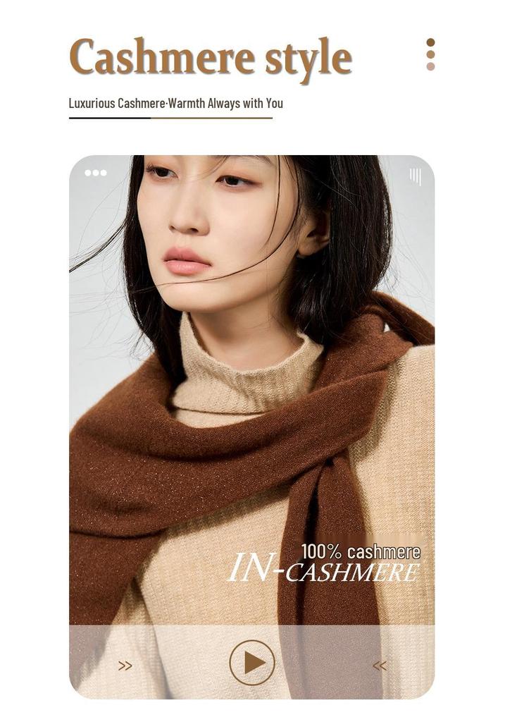 Women's 100% Pure Cashmere Turtleneck Sweater - Autumn/Winter 2026 Collection, Long-Sleeved, Comfortable, Loose Fit Pullover
