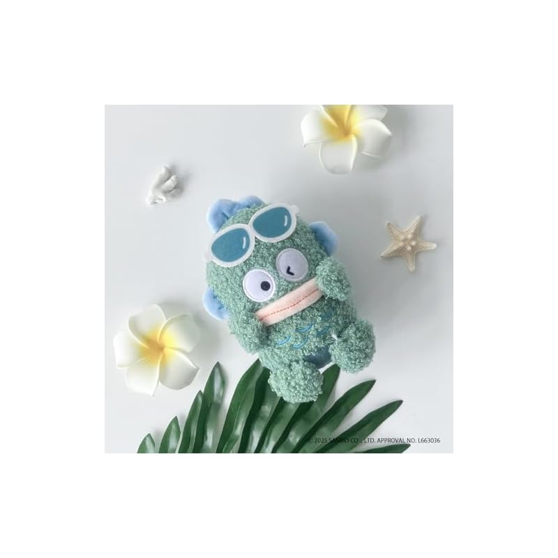 AS KNOW AS plus (ASKNOW AS PLUS) ZY0548 Sanrio to Issho BC Vacation Series Hangyodon F Sanrio Suntan Cute Key Charm Green