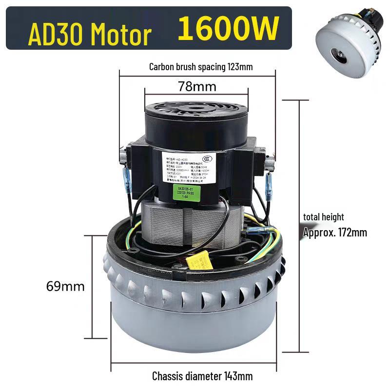 Motore Aspiratore Industriale ad Alta Potenza Jieba Chaobao Jiamai con Accessori in Rame Puro