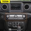 Auto Mittelkonsole Knopf Dekor Abdeckung Aufkleber für Jeep Wrangler JL Gladiator JT 2018     Zubehör