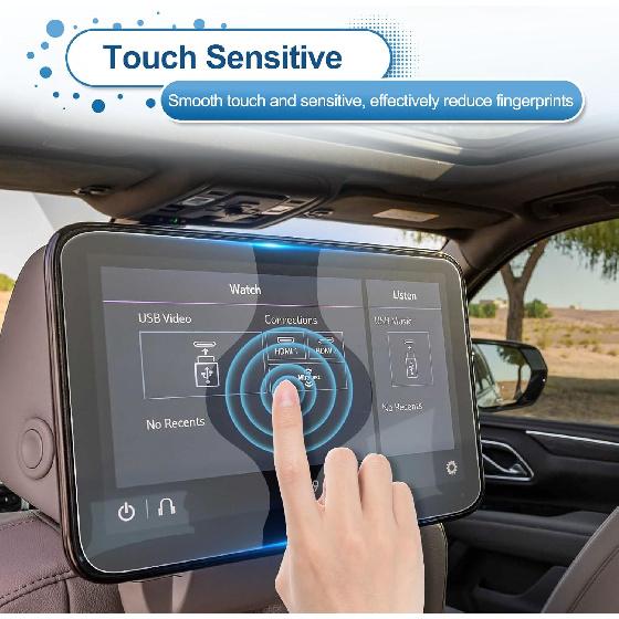 (2Pack) 2021-2024 2025 Yukon Screen Protector for GMC Yukon 12.6-inch Rear Touchscreen, 9H Tempered Glass 2023 2024 Yukon Denali/Denali Ultimate